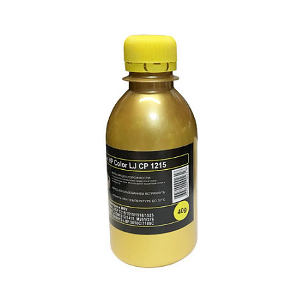 Тонер для HP Color LJ CP 1215/1515/1518/1525/СМ1312/CM1415 (40гр, желтый, Chemical MKI) Gold ATM