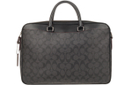COACH Beckett Leather Laptop Bag, Briefcase, Shoulder Bag, Crossbody Bag, Handbag Large Men"s Black