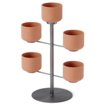 Подставка для растений terrapotta, titanium, 5 горшков