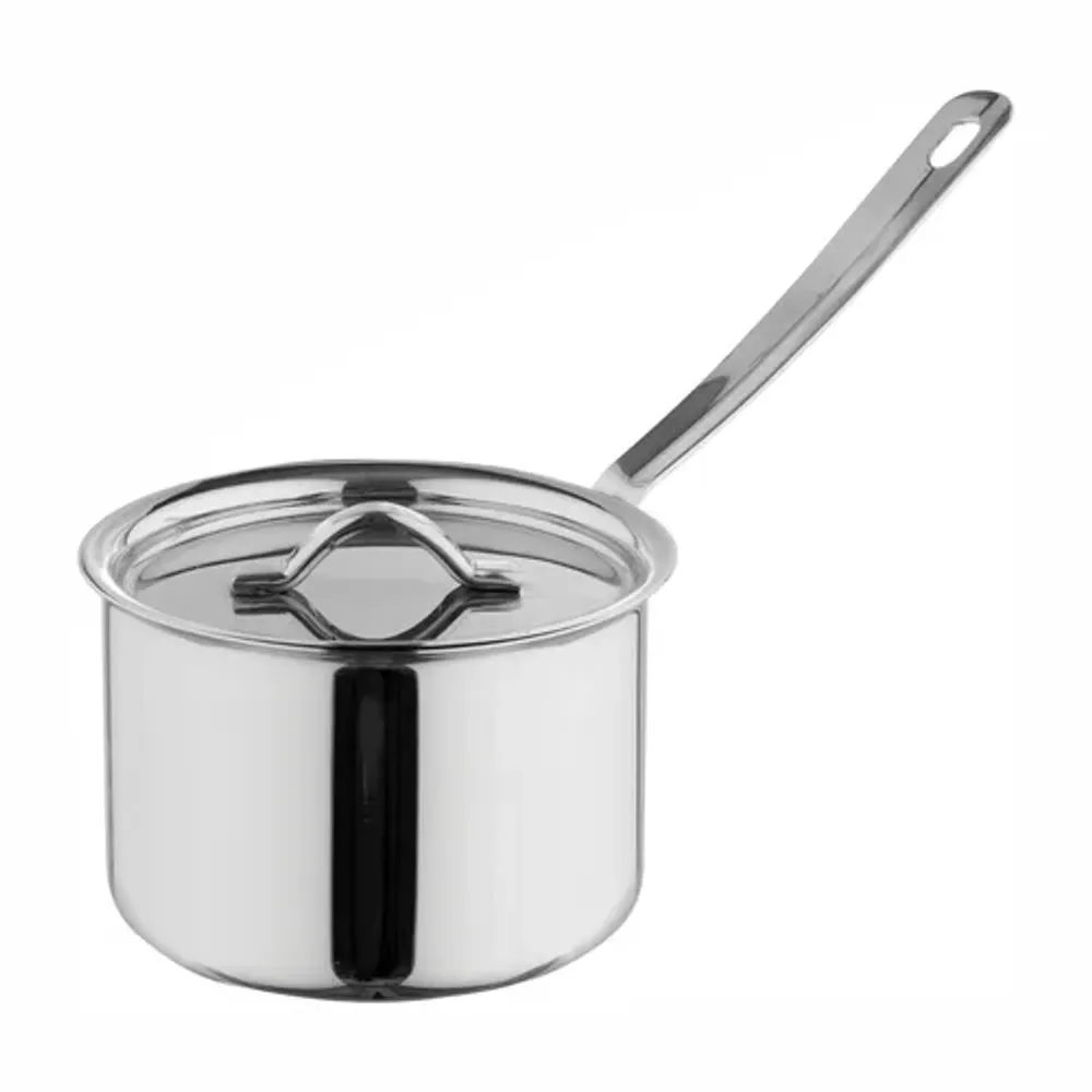 Кастрюля сотейник для подачи 10,9/8 см h6,9 см 425 мл с крышкой нерж. P.L. Proff Cuisine