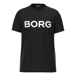 Мужская теннисная футболка Björn Borg Essential 3 - black beauty