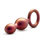Коричневый анальный стимулятор Duo Loop Copper Anal Plug - 13,3 см. (Цвет: коричневый)