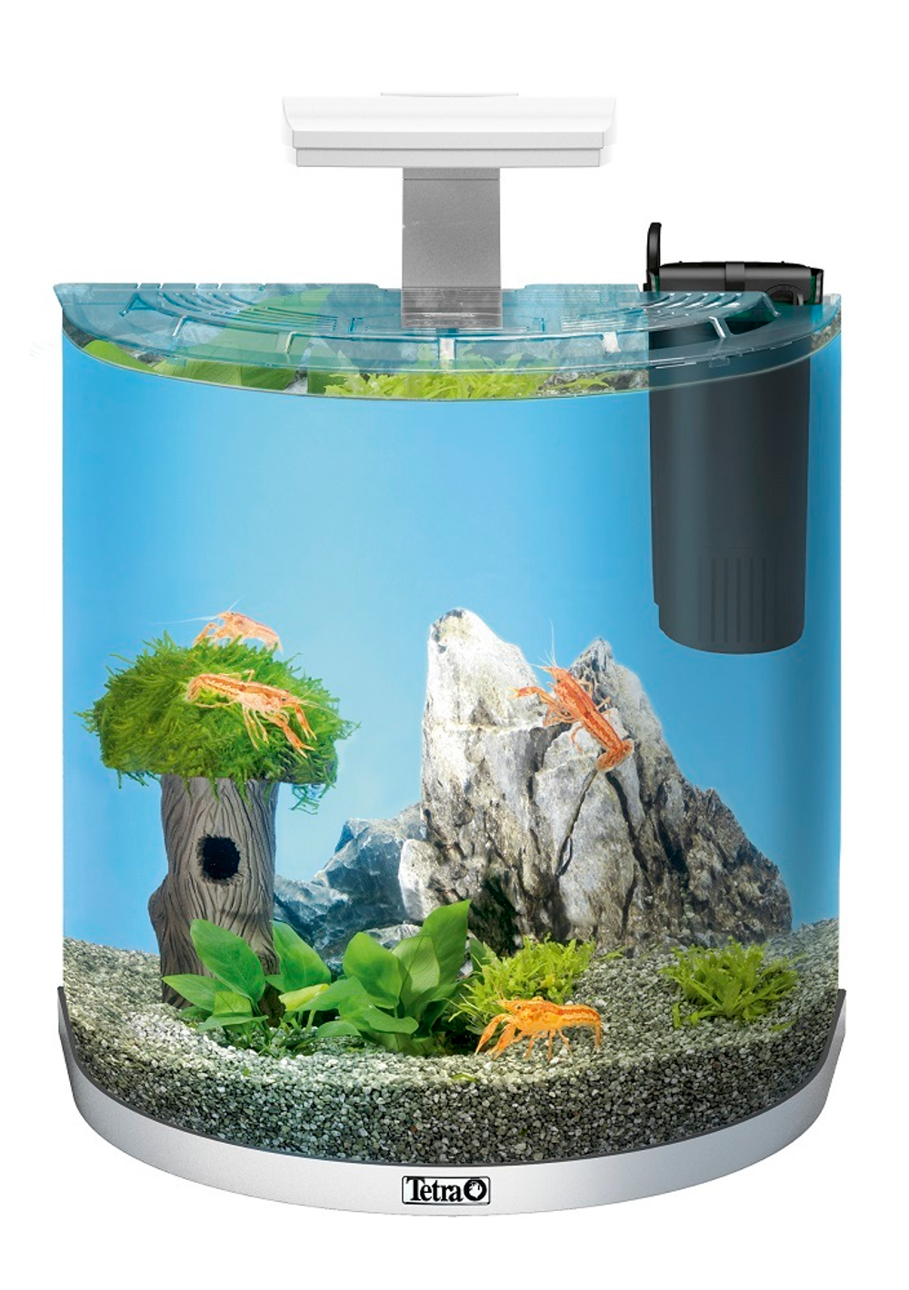 Аквариум дуговой Tetra AquaArt Explorer Line LED Tropical 60л белый