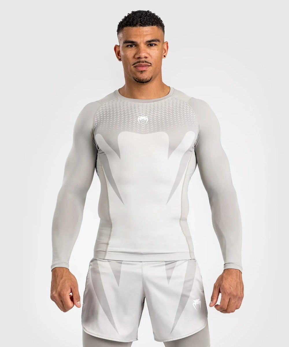 рашгард Venum Attack LS Sand