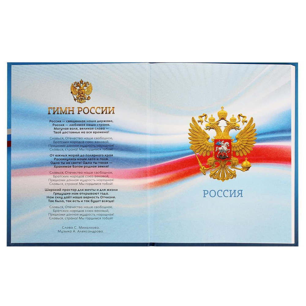 Дневник 1-11 кл. 40л. твердый "Российского школьника" (BG)
