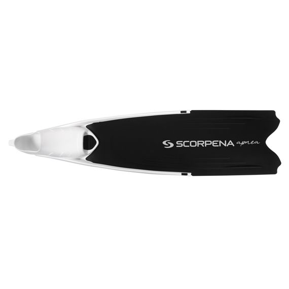 Ласты Scorpena F1 Apnea черные с белыми калошами