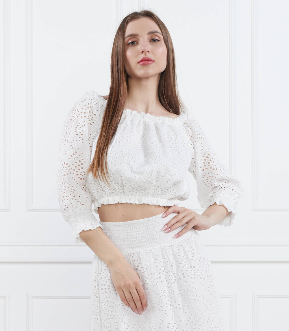 Топ GUESS - белый(W3GH95 WFDC0)