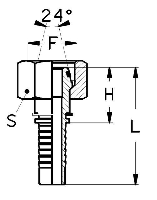 Фитинг DN 06 DKO-S (Г) 14x1.5 6