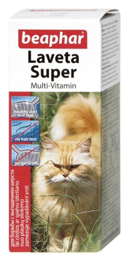 Beaphar `Laveta super` витамины для кошек для шерсти 50 мл (12524)