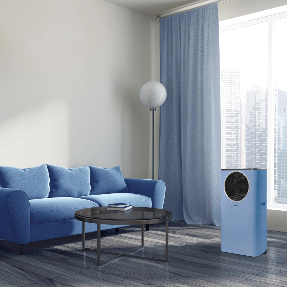 Напольный кондиционер Ballu Twinkle BPAC-09 DWB/N6 Blue на 20 м²