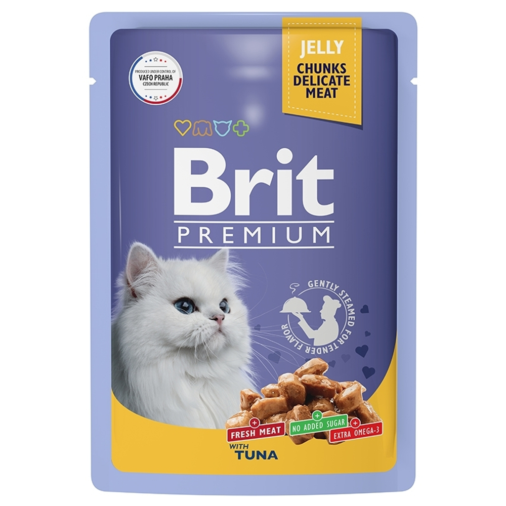 BRIT PREMIUM, Пауч Тунец в желе, 85 гр.