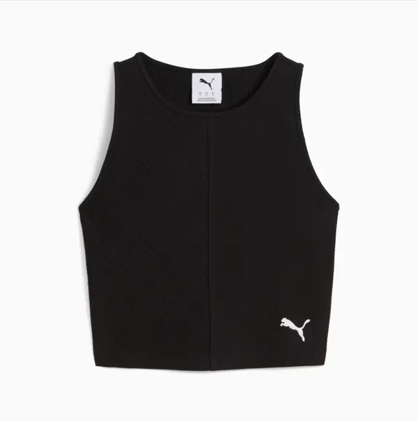 Топ женский PUMA WARDROBE ESS Ribbed Crop Top