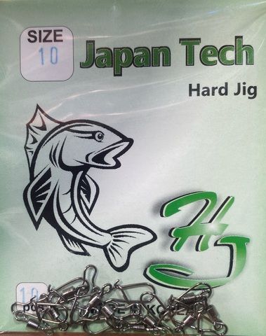 Карабин с вертлюгом HARD JIG №10 (9шт)