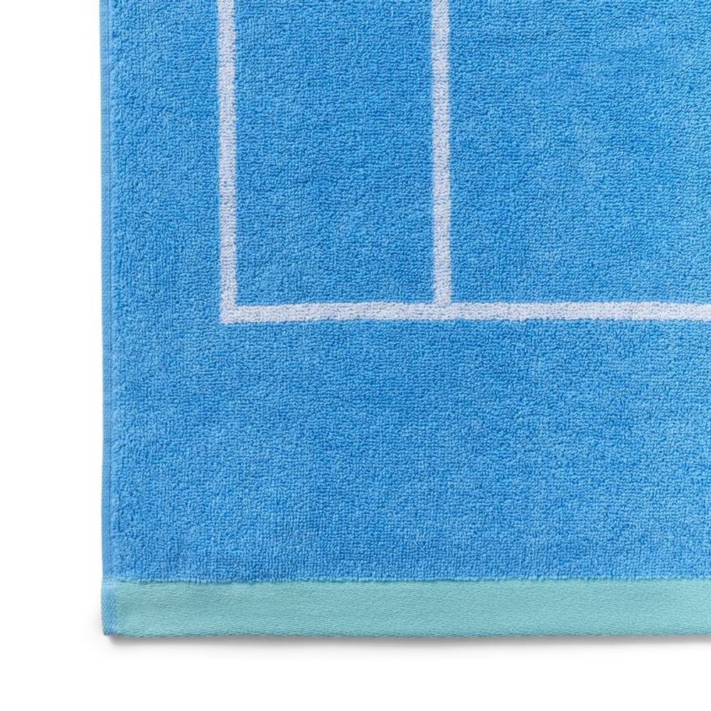 Теннисное полотенце Wimbledon Tennis Court Cotton Bath - sky blue/white