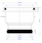 Муфта McALPINE MCALPINE-DC1-GR, серая, пластик
