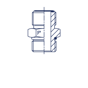 Штуцер FH D16 ORFS 1 - BSP 3/4
