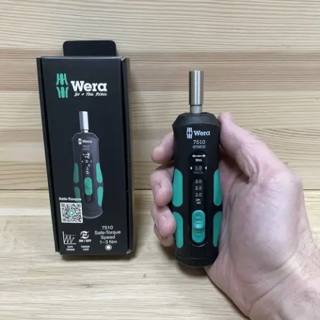 АКЦИЯ ДЕШЕВЛЕ 2026! Динамометрическая отвертка WERA Kraftform Safe-Torque Speed 7510 1-3 Нм WE-075810