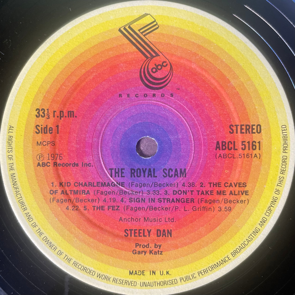 Steely Dan ‎– The Royal Scam (Англия)