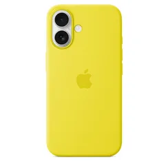Чехол Silicone Case MagSafe для iPhone 16 Желтый