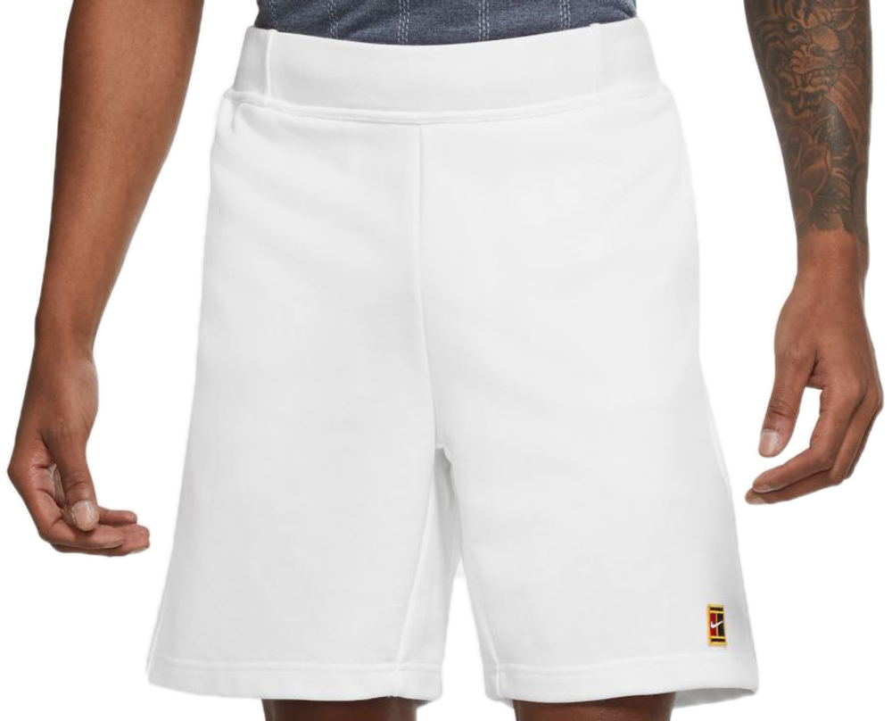Мужские теннисные шорты Nike Court Fleece Tennis Shorts M - белый