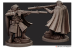 Astra Militarum Гвардеец с длинным лазганом миниатюра для AOS,Waha, Настольная игра, НРИ, Варгейм, РПГ