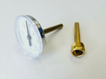 Термометр биметаллический с колбой (D63мм, L75мм, G1/2", 0-120град.)