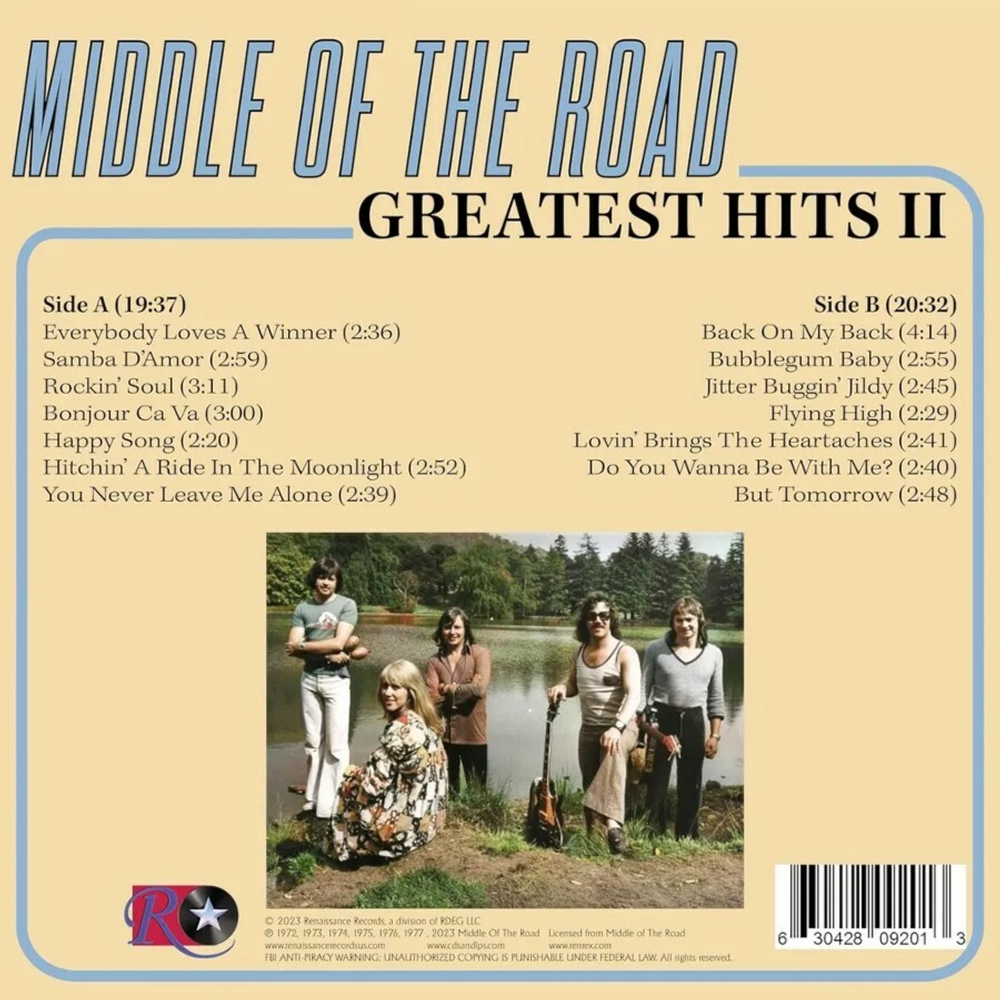Middle Of The Road / Greatest Hits Vol.2 (Coloured Vinyl)(LP)