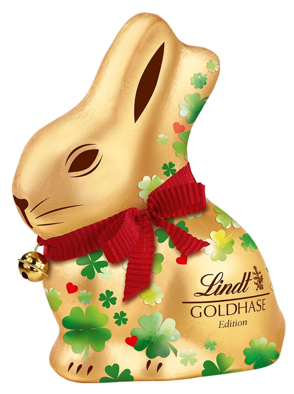 Пасхальный заяц из молочного шоколада Lindt GOLD BUNNY 200 г красный бант  (Из Финляндии)