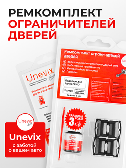 Ремкомплект ограничителей дверей Toyota PASEO 4#; 5# (2 двери, тип 1) 1991-1999