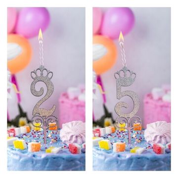 Свеча-топпер цифры "25"