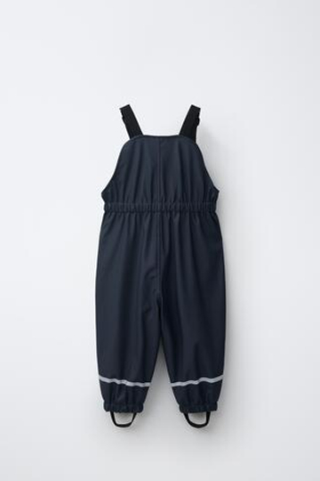 ZARA ПРОРЕЗИНЕННЫЙ КОМБИНЕЗОН WATER RESISTANT, МОРСКОЙ СИНИЙ