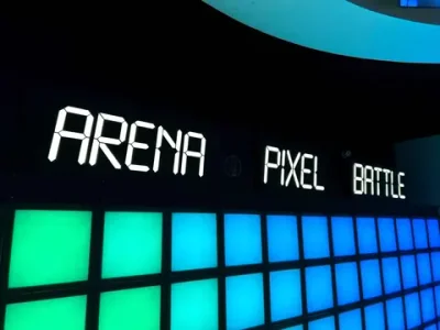 Интерактивный пол «Арена Pixel Battle» 364 шт (33 кв.м)