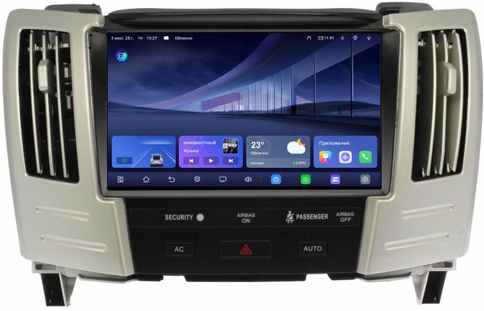Магнитола для Toyota Harrier XU30 2003-2013, Lexus RX 2003-2009 - Kuberg QLed, Android 14, TS105, Быстрейшая, CarPlay, SIM-слот