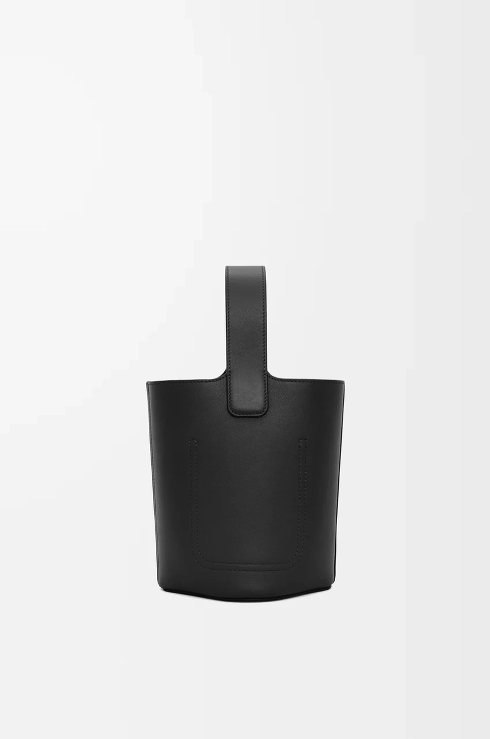 Loewe Мини-сумка-ведро Pebble из гладкой телячьей кожи, черный