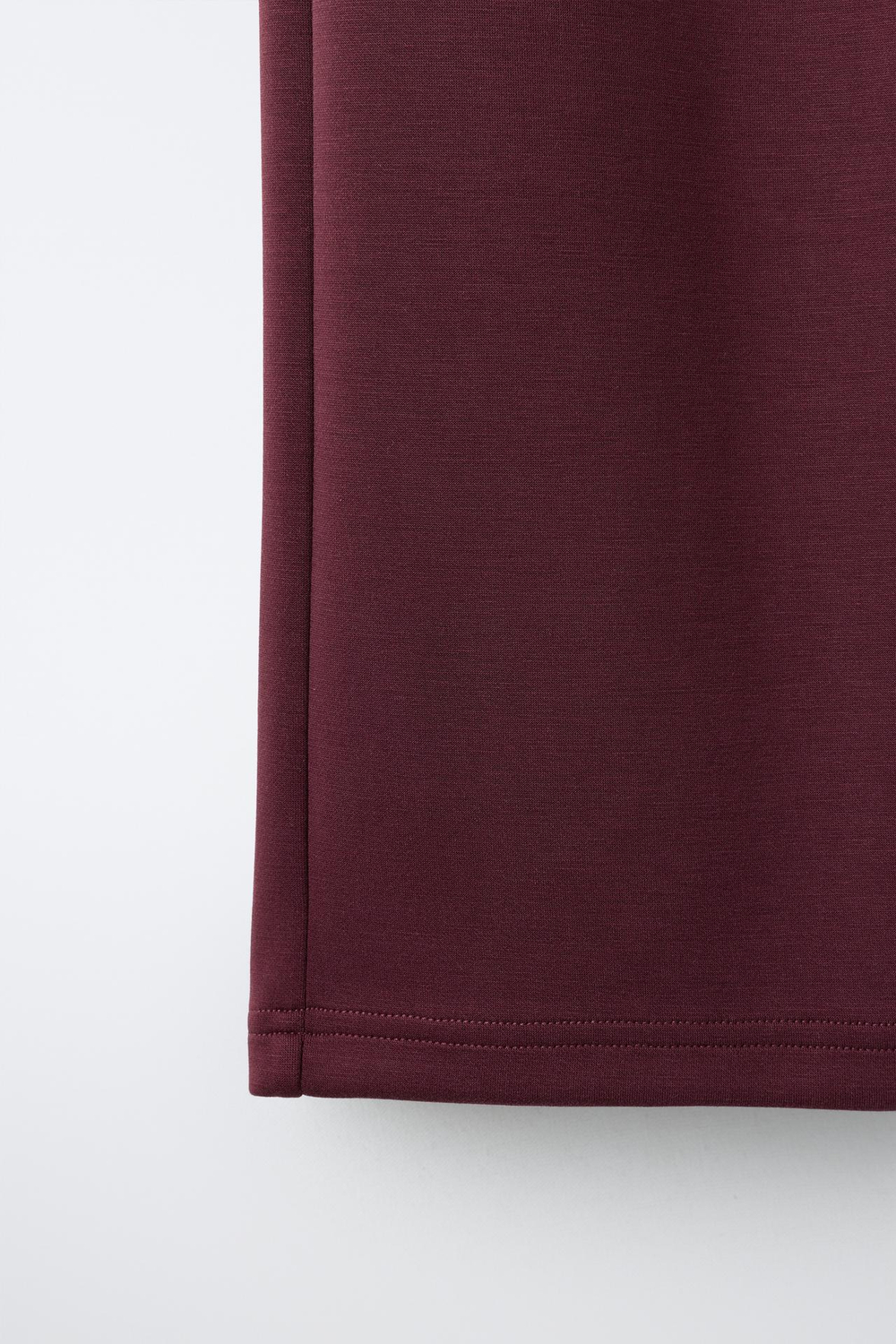 ZARA СПОРТИВНЫЕ БРЮКИ WIDE LEG, БУРГУНДИ