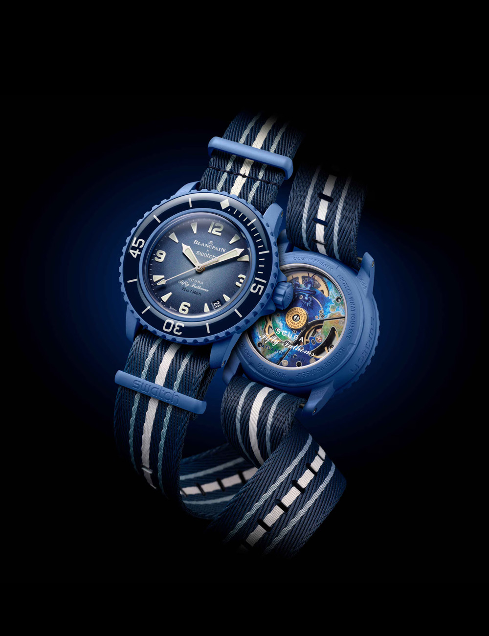 Наручные часы Blancpain x Swatch "Atlantic Ocean"
