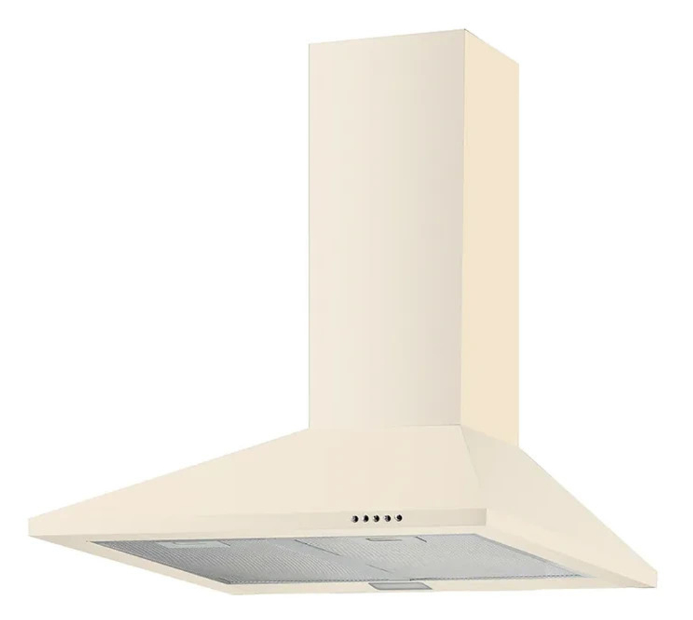 Вытяжка MACBI DMV 50 beige 650м3 беж купольная короб алюм ф-р перекл кноп освещ 2*25W d120mm