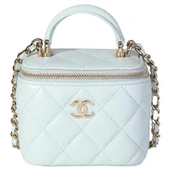 Сумка Chanel Vanity mini, голубой
