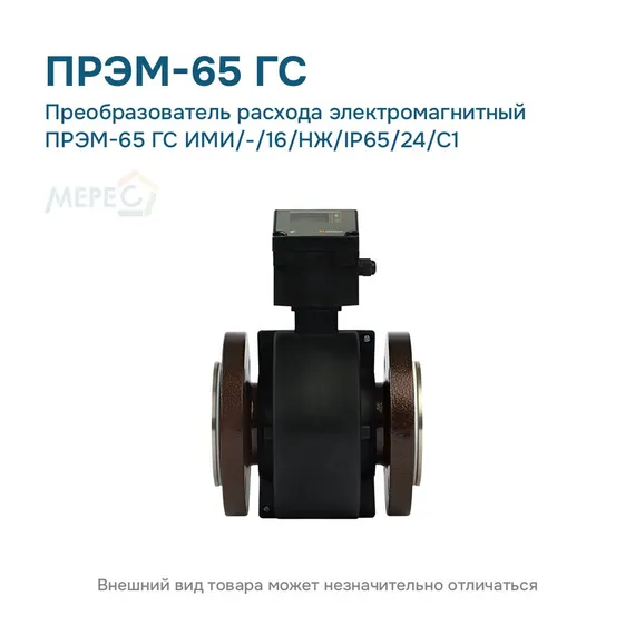 Преобразователь расхода электромагнитный ПРЭМ-65 ГС ИМИ/-/16/НЖ/IP65/24/C1