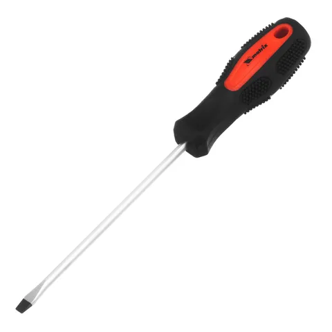 Отвертка Anti-Slip, SL4 х 100 мм, CrV, двухкомпонентная рукоятка Matrix