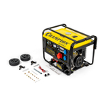 Генератор CHAMPION GG7501E-3 (PRO 400В7,5/8,1кВАcosф=0,8 15лс25л230/12В84,2кг,эл.стартер,счетч.колес