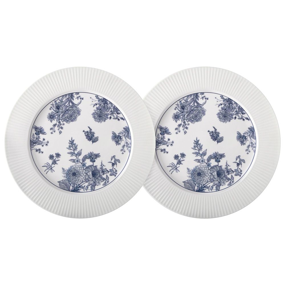НАБОР ТАРЕЛОК ОБЕДЕННЫХ LEFARD "ROYAL BLUE" 2 ШТ. 26,5*2 СМ (КОР=12НАБ.)