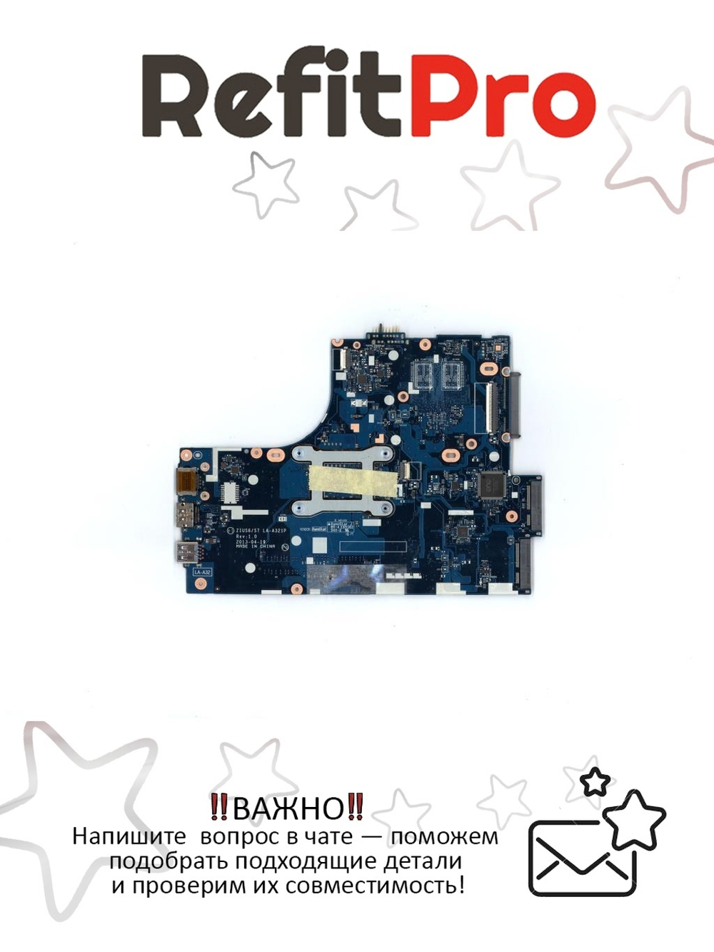 Материнская плата для ноутбука Lenovo ideaPad S410/S40-70/M30-70 ZIUS6 W8S UMA 3558 Pro (90006025), оригинал