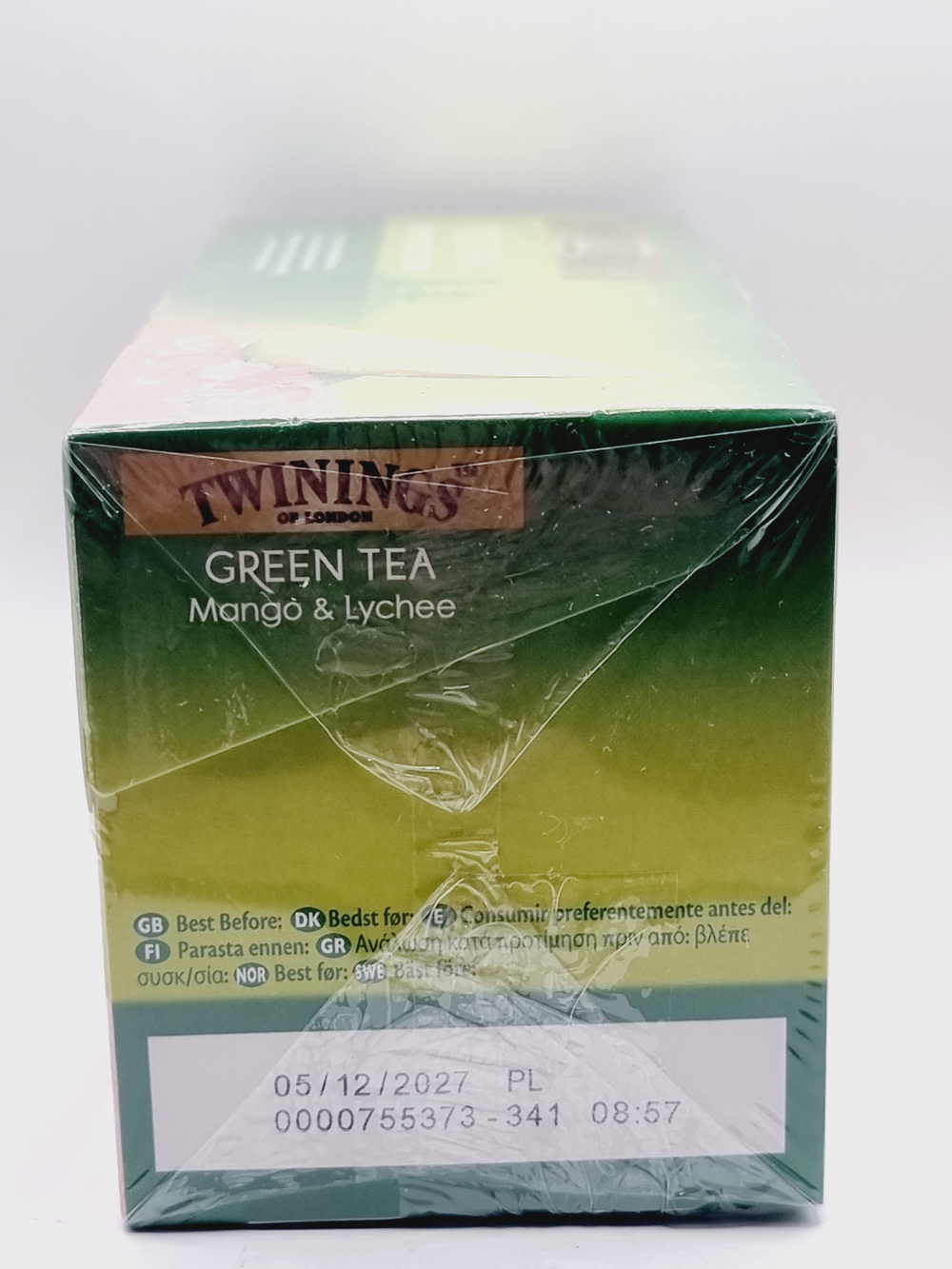 Чай зеленый TWININGS со вкусом Манго и Личи 25 пакетиков 45 г (из Финляндии)