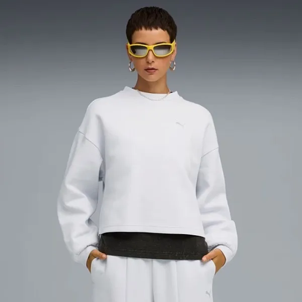 Толстовка женская PUMA WARDROBE ESS Oversized Crew DK