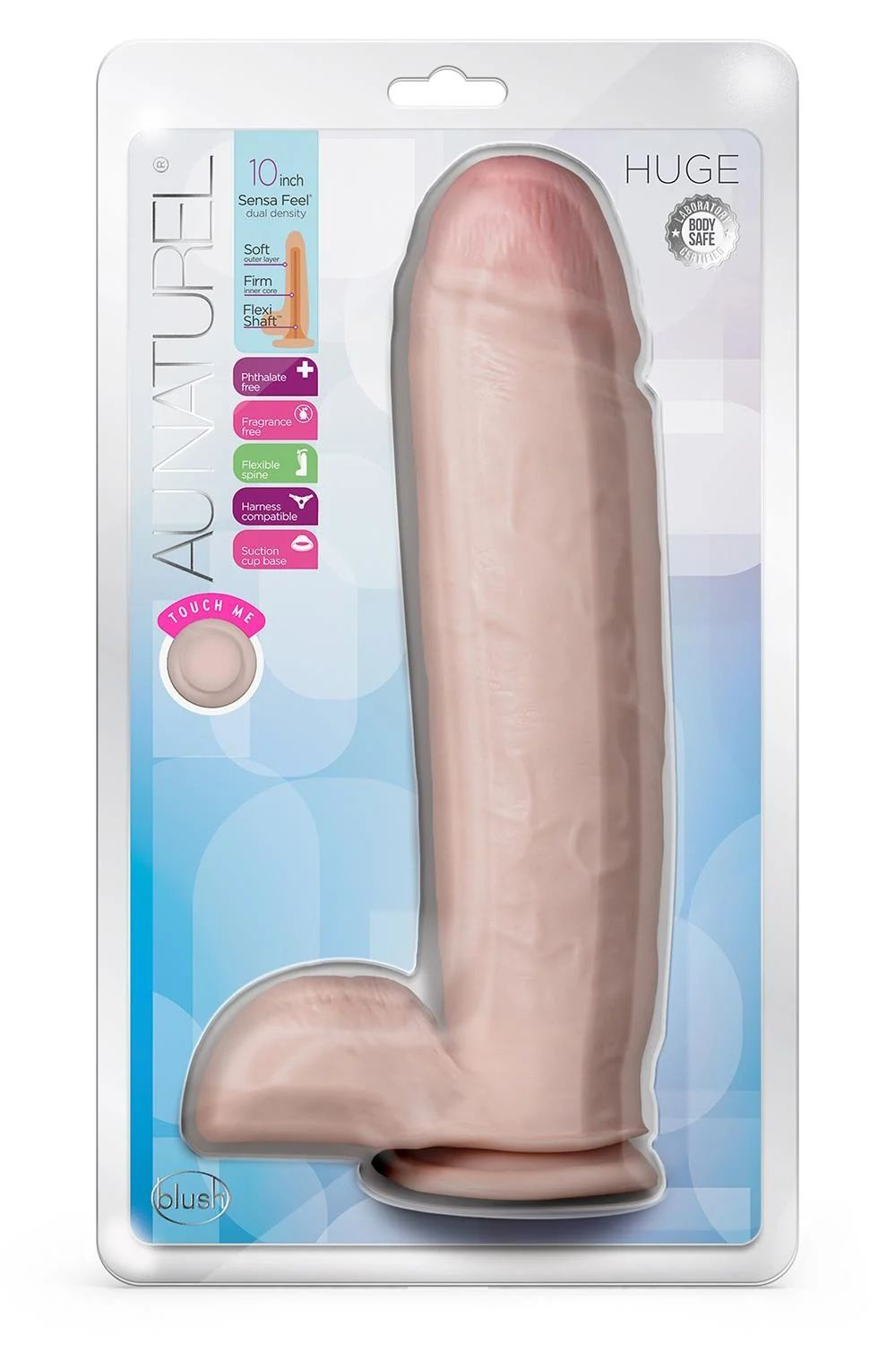 Телесный фаллоимитатор-реалистик Huge - 26,6 см. (Цвет: телесный)