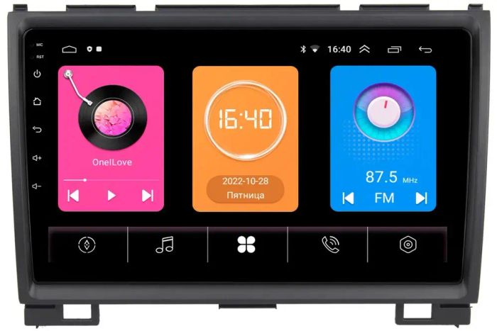 Магнитола для Great Wall Hover H3, H5 (круглые воздуховоды) - GT9-9140 на Android 10