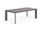 Стол раздвижной Atta 160-220x90 см, антрацит, серая керамика