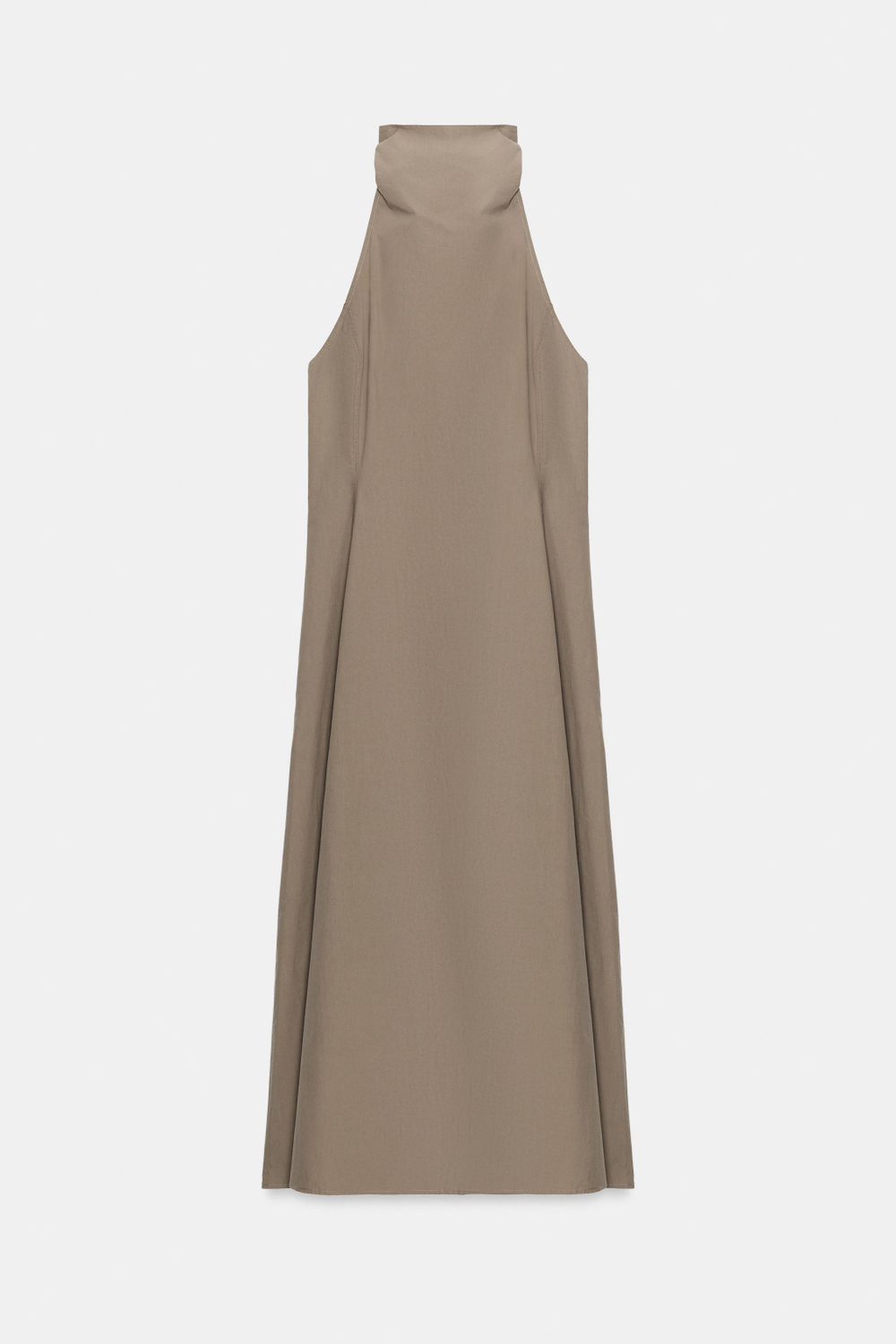 ПЛАТЬЕ МИДИ С ГОРЛОВИНОЙ ХАЛТЕР И ПРЯЖКОЙ — ZARA
