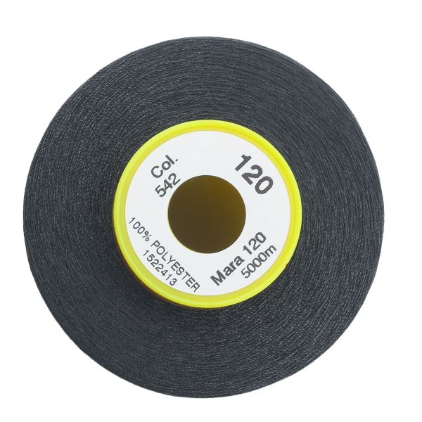 Нитка Gutermann Mara 120 (5000 метров), 1 боб., универсальная | 542 грозовой серый